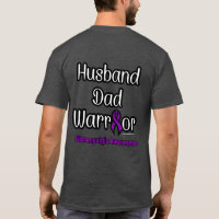 Husband Dad Warrior...Fibro T-Shirt