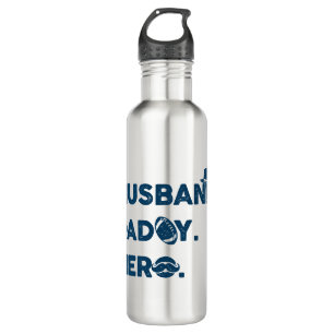 Husband. Daddy. Hero. Retro Graphic 710 Ml Water Bottle
