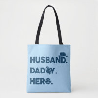 Husband. Daddy. Hero. Retro Graphic