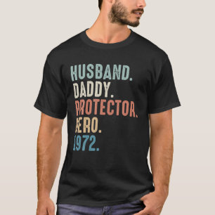 Husband Daddy Protector Hero Best Dad Gift Since 1 T-Shirt