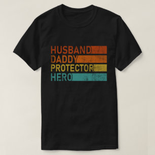 Husband daddy protector hero Cool Vintage Style T-Shirt