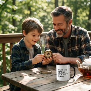 Husband Daddy Protector Hero Father's Day Gift Mug