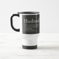 Husband Definition Modern Grey Typographic Fun