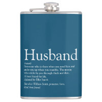 Husband Definition Saying Modern Cool Blue