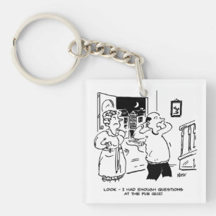Husband Doesn't Want Questioning Keychain