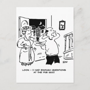 Husband Doesn't Want Questioning Postcard