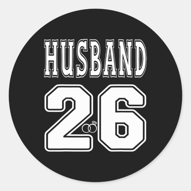 Husband East. 2026  Classic Round Sticker (Front)
