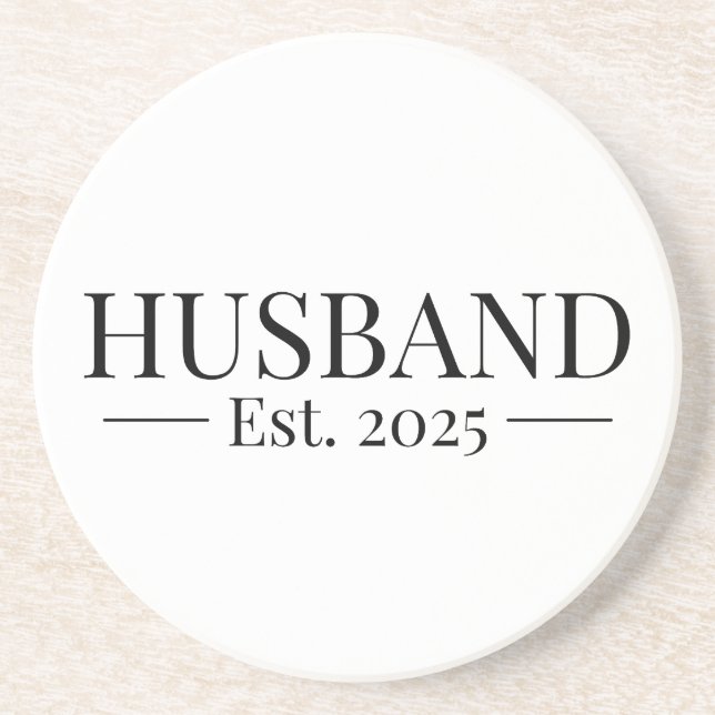Husband Established 2025 Coaster (Front)