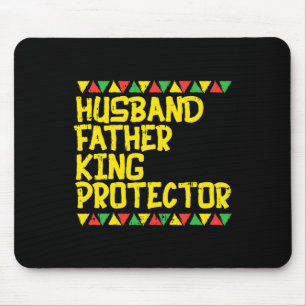 Husband Father King Protector Kente Black African  Mouse Pad