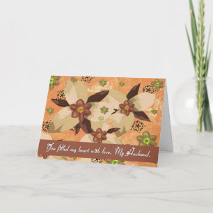 Husband - Final Good-bye / Farewell - Floral Card