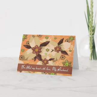 Husband - Final Good-bye / Farewell - Floral Card