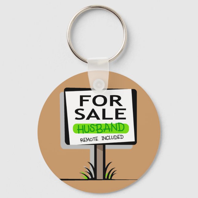 Husband for Sale Keychain (Front)