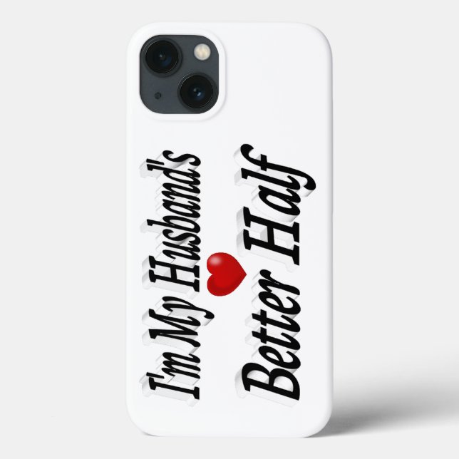 Husband funny quote black text Case-Mate iPhone case (Back)