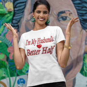 Husband funny quote red text T-Shirt