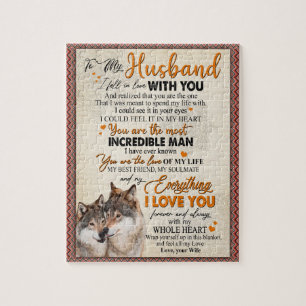 Husband Gift Letter To My Husband From Wife Jigsaw Puzzle