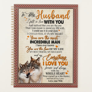 Husband Gift   Letter To My Husband From Wife Planner