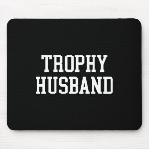 Husband Groom Dad Joke Funny Trophy Husband  Mouse Pad