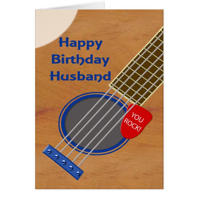 Husband Guitar Player Birthday (Front)
