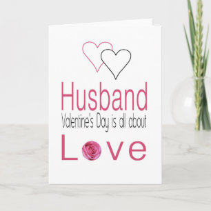 Husband   Happy Valentine's Day Roses Holiday Card