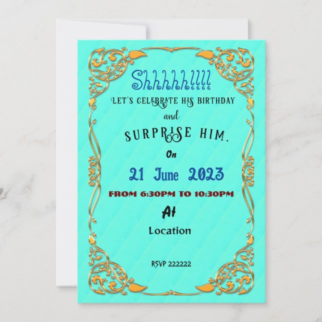 Husband Invitation (Front)