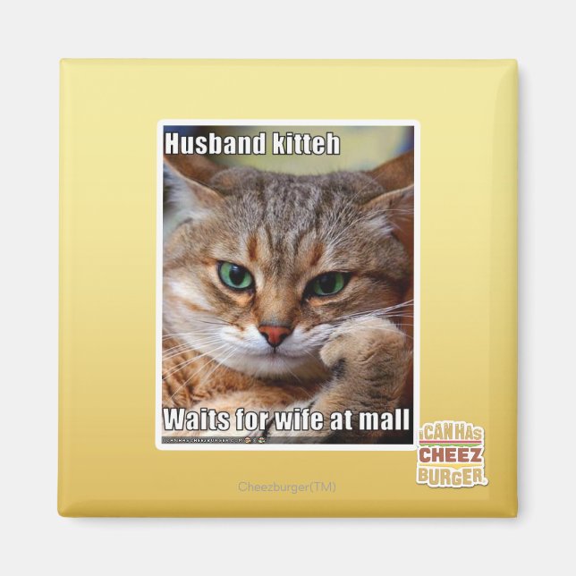 Husband Kitteh Magnet (Front)