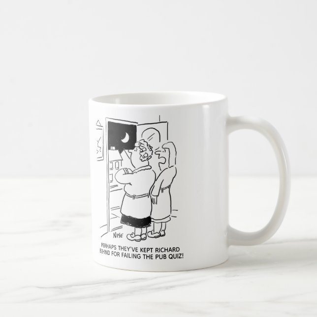 Husband late back from the pub quiz coffee mug (Right)