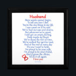 Husband Love Gift Box<br><div class="desc">Show your Husband how much you care with this sentimental poem on many gifts. This poem is also included in the new adult colouring book: Colour-A-Gift,  by Niki Alling.</div>