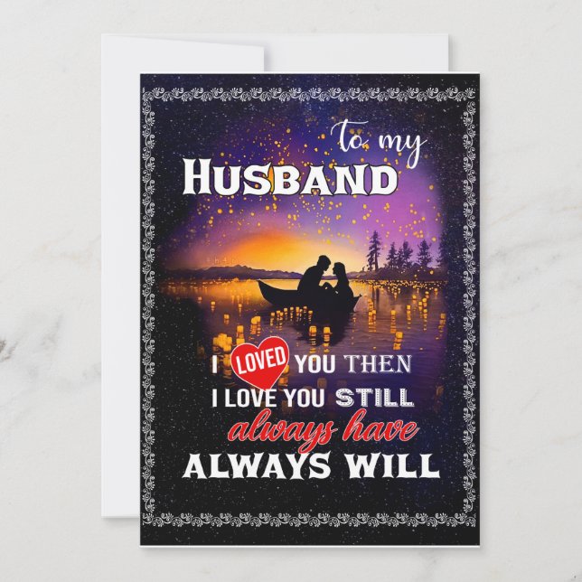 Husband Lovers | To My Husband I Loved You Invitation (Front)