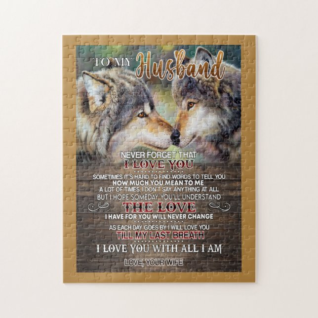 Husband Lovers | To My Husband I Loved You Jigsaw Puzzle (Vertical)