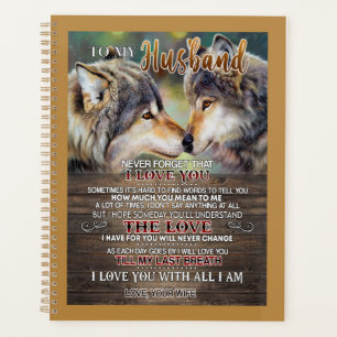 Husband Lovers   To My Husband I Loved You Planner