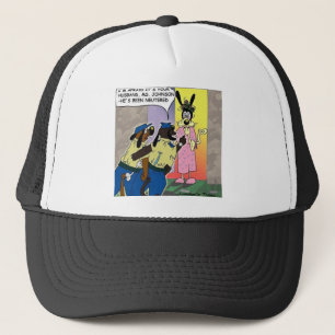 Husband Neutered Funny Dog Or Police Gifts & Tees Trucker Hat