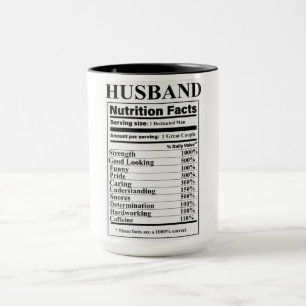 Husband Nutrition Facts Mug
