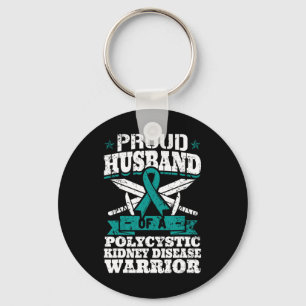 Husband Of A Polycystic Kidney Disease Warrior Pkd Keychain