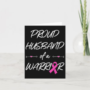 Husband Of A Warrior Breast Cancer Awareness Card
