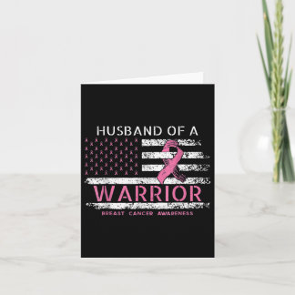 Husband Of A Warrior Breast Cancer Awareness Suppo Card