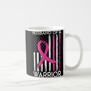 Husband Of A Warrior Breast Cancer Awareness Suppo Coffee Mug