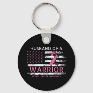 Husband Of A Warrior Breast Cancer Awareness Suppo Keychain