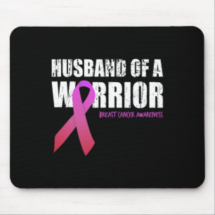 Husband Of A Warrior Breast Cancer Awareness Suppo Mouse Pad