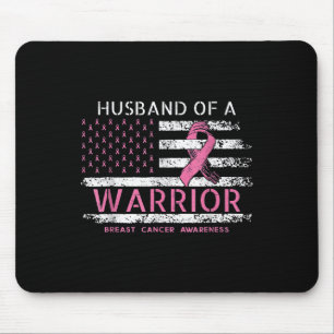 Husband Of A Warrior Breast Cancer Awareness Suppo Mouse Pad