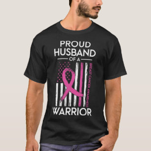 Husband Of A Warrior Breast Cancer Awareness Suppo T-Shirt