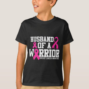 Husband Of A Warrior Breast Cancer Awareness  T-Shirt