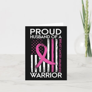 Husband Of A Warrior Breast Cancer Support Squad Card