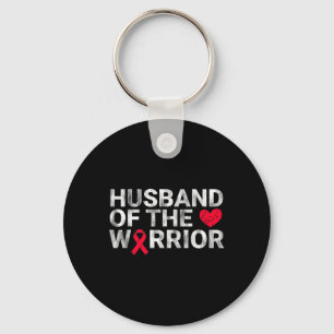Husband Of The Heart Warrior Heart Disease Awarene Keychain