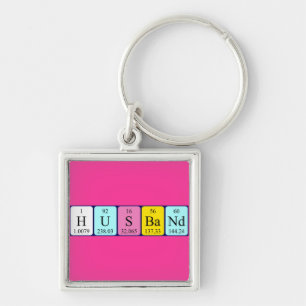 Husband periodic table name keyring