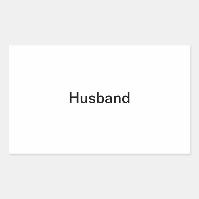 "Husband" Photo Label (Front)