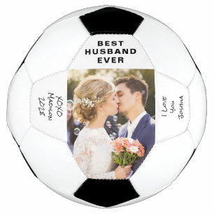 Husband Photo Personalized Soccer Ball