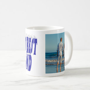 Husband Photo with blue text Coffee Mug