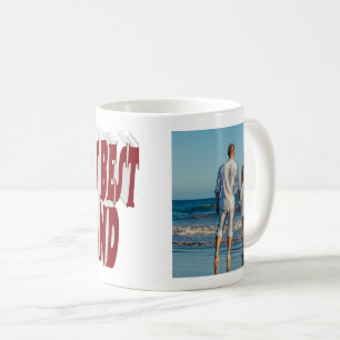 Husband Photo with burgundy text  Coffee Mug