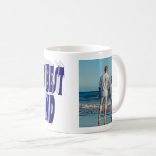 Husband Photo with dark blue text  Coffee Mug