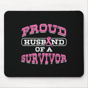 Husband Pink Breast Cancer Survivor Awareness Mont Mouse Pad